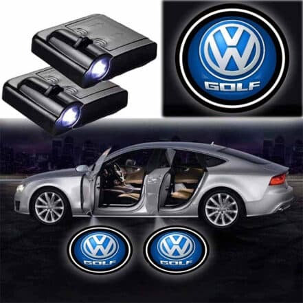 Auto LED Door Lighting 3D Light Projection Magnetic Sensor Easy Installation
