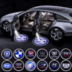 Auto LED Door Lighting 3D Light Projection Magnetic Sensor Easy Installation