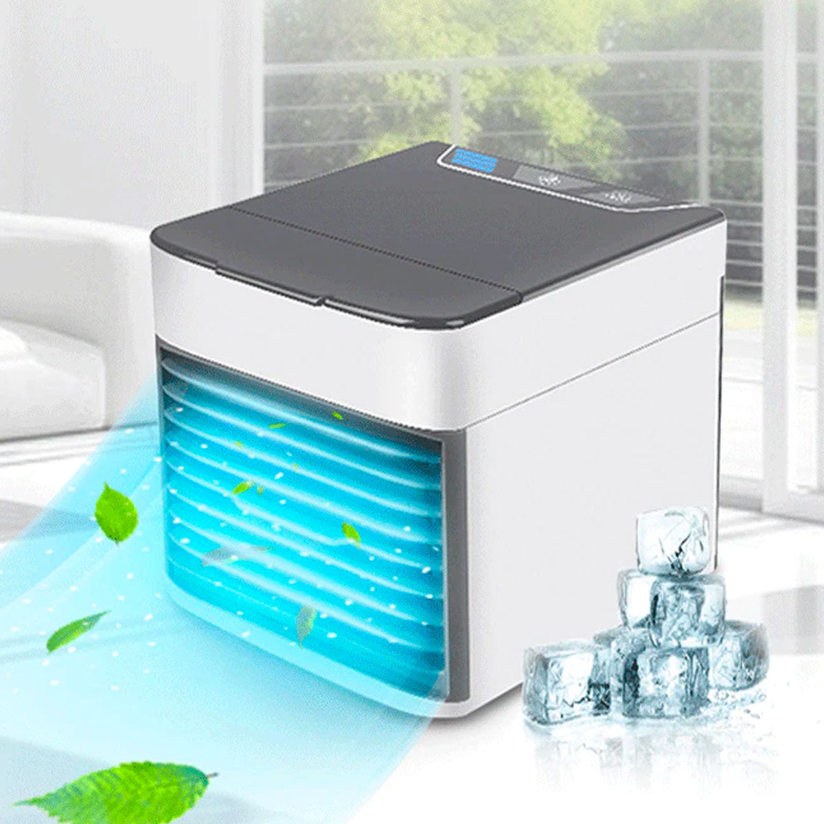 3-in-1 Air Cooler with Fan, Humidifier, and Air Purifier – Portable, Quiet, and with LED Night Light