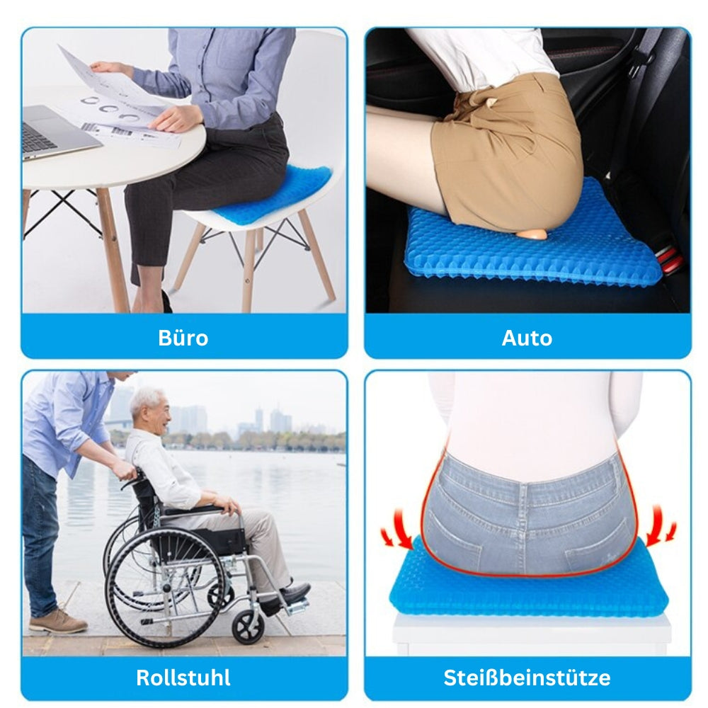 ErgoPad - ergonomic gel seat cushion