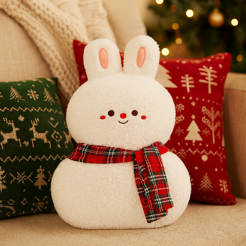 Everjoy Plüsch Weihnachtskissen – Festliches Kuschel- und Dekorationsstück für Gemütliche Räume-Zarado.uk