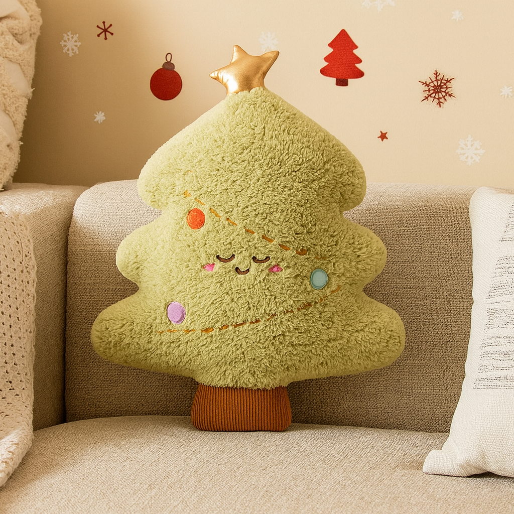 Everjoy Plüsch Weihnachtskissen – Festliches Kuschel- und Dekorationsstück für Gemütliche Räume-Zarado.uk