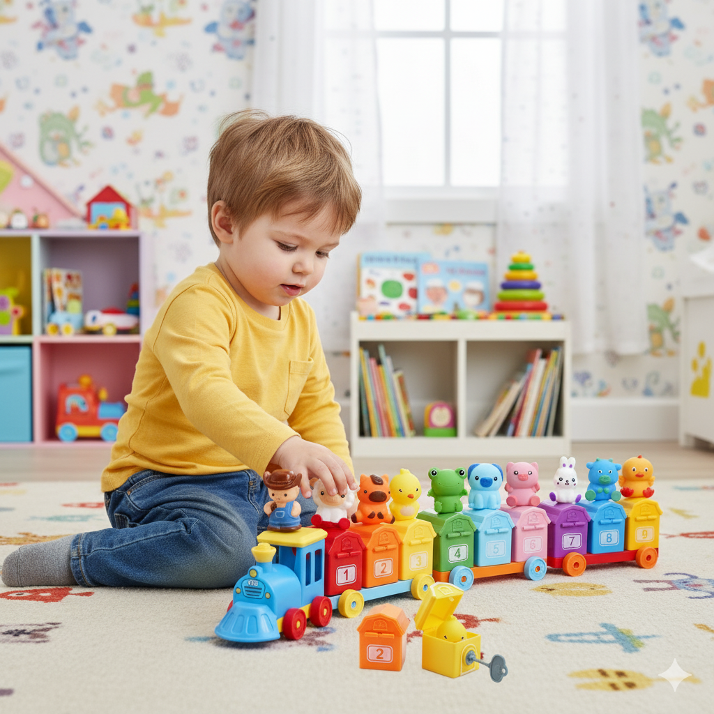 Montessori Farm Learning Cart Children's Toy