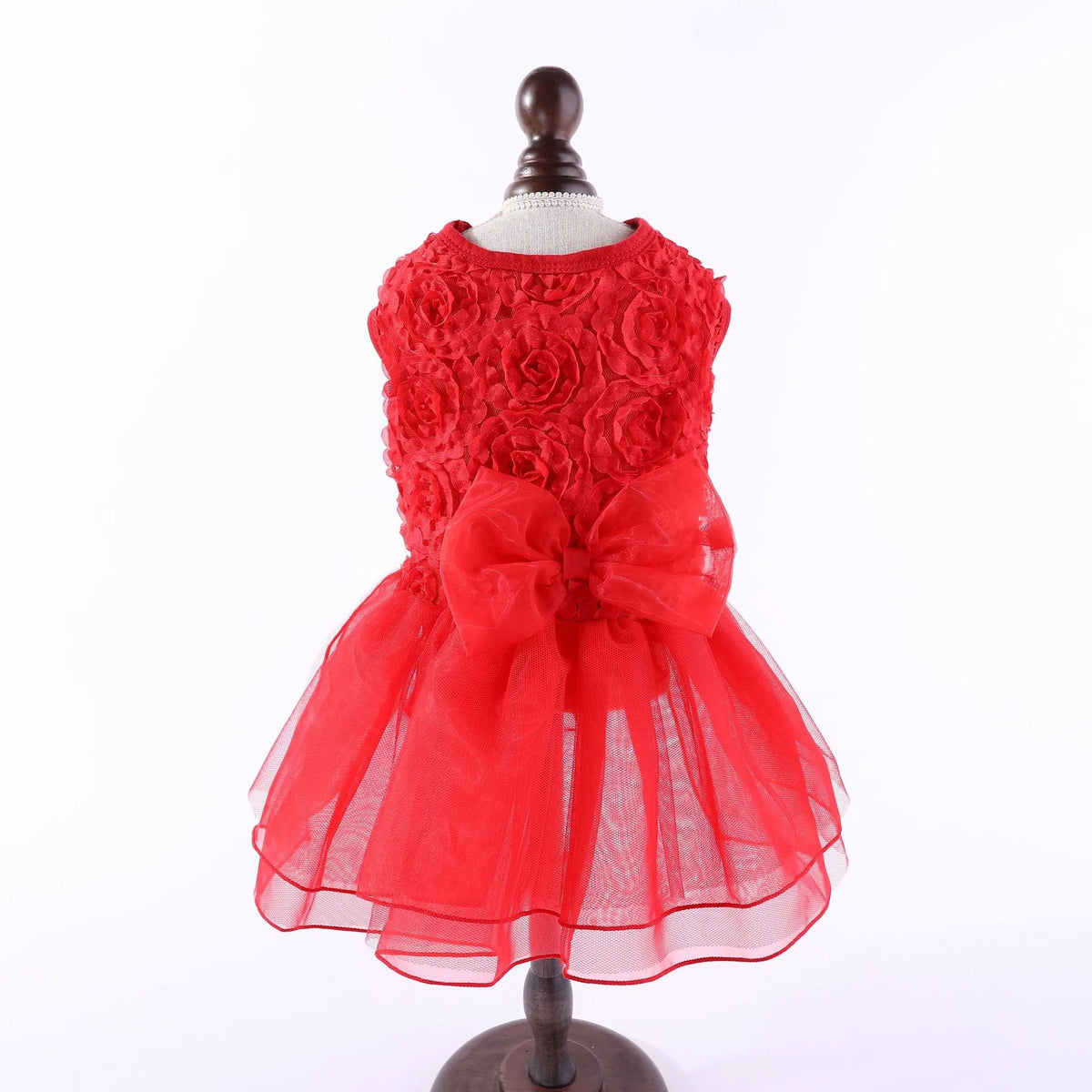 Robe florale pour chien avec nœud