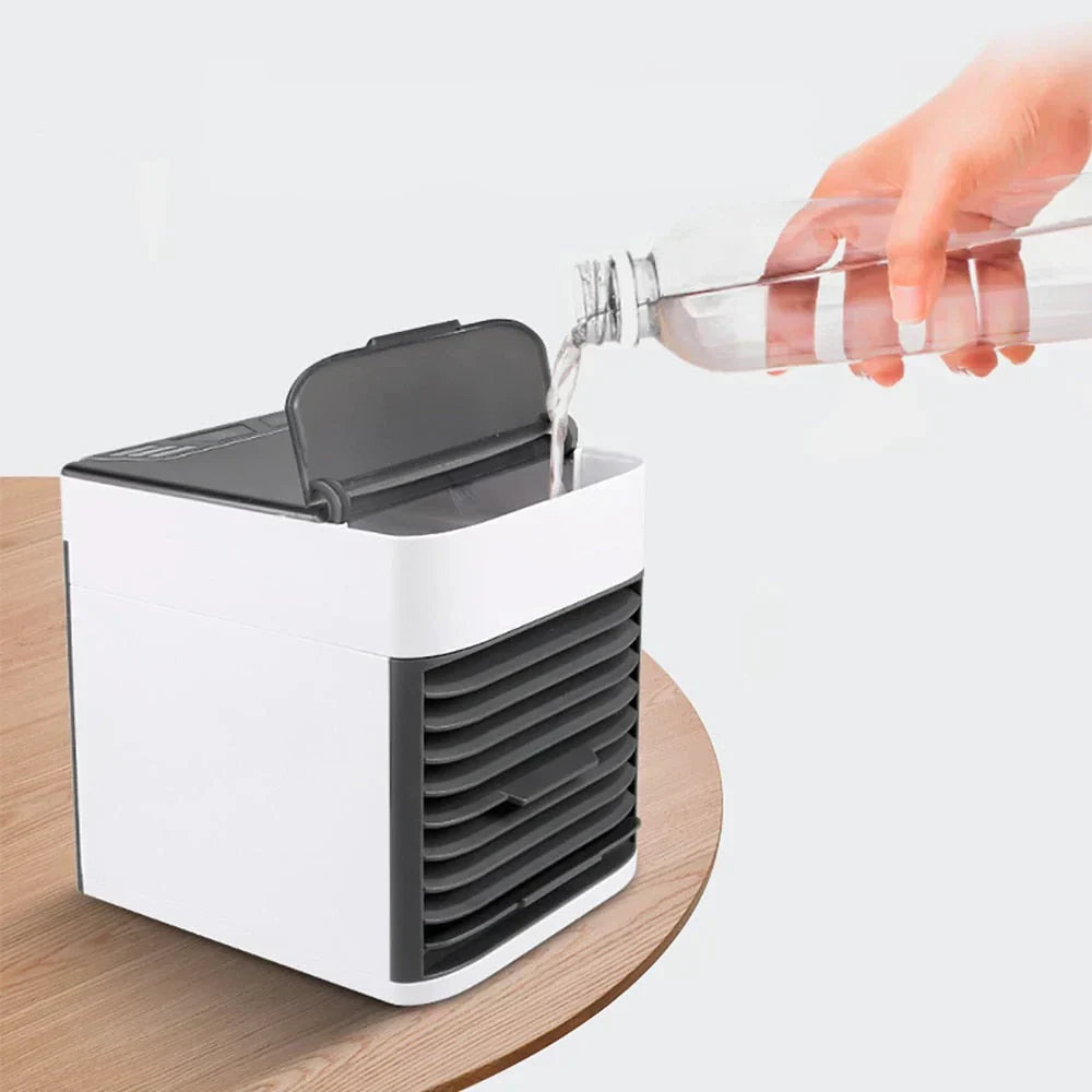3-in-1 Air Cooler with Fan, Humidifier, and Air Purifier – Portable, Quiet, and with LED Night Light