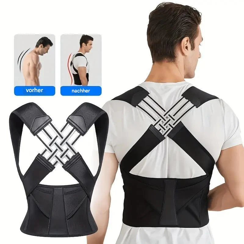 Ergonomic Posture Corrector for Neck and Back Pain Relief Adjustable and Stable