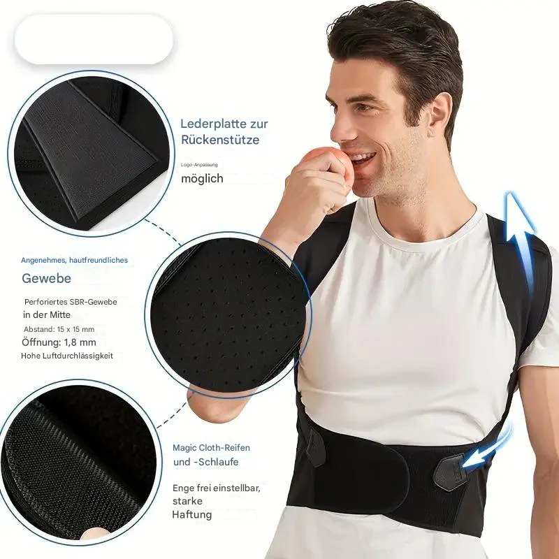 Ergonomic Posture Corrector for Neck and Back Pain Relief Adjustable and Stable