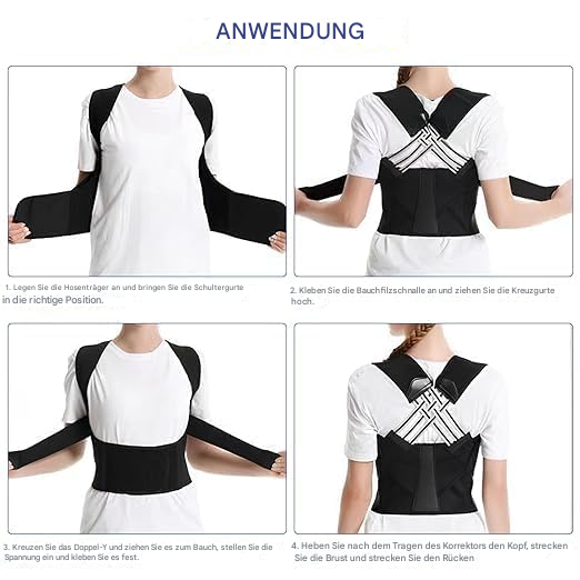 Ergonomic Posture Corrector for Neck and Back Pain Relief Adjustable and Stable