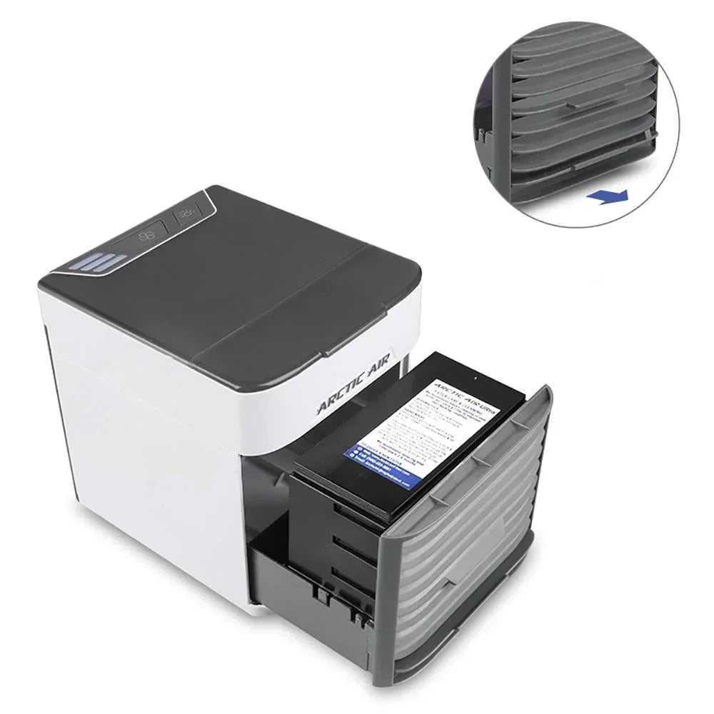 3-in-1 Air Cooler with Fan, Humidifier, and Air Purifier – Portable, Quiet, and with LED Night Light