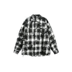 Men’s Black and White Long Sleeve Shirt