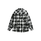 Men’s Black and White Long Sleeve Shirt