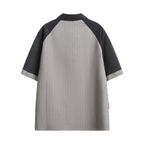Men’s Grey and Black Short Sleeve Shirt