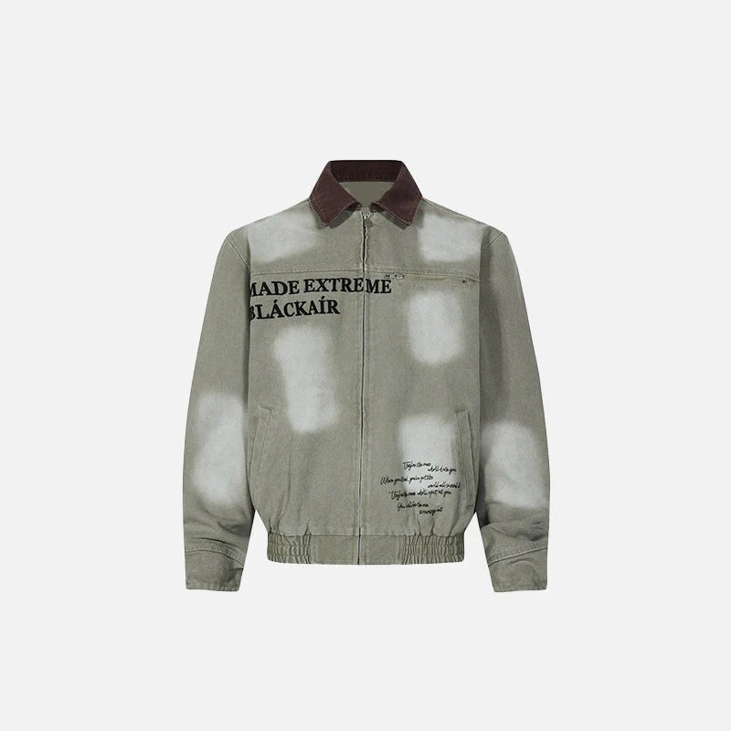 Men’s Y2K Washed Old Detroit Jacket
