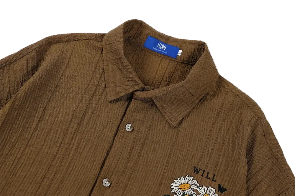 Men’s Brown Short Sleeve Shirt