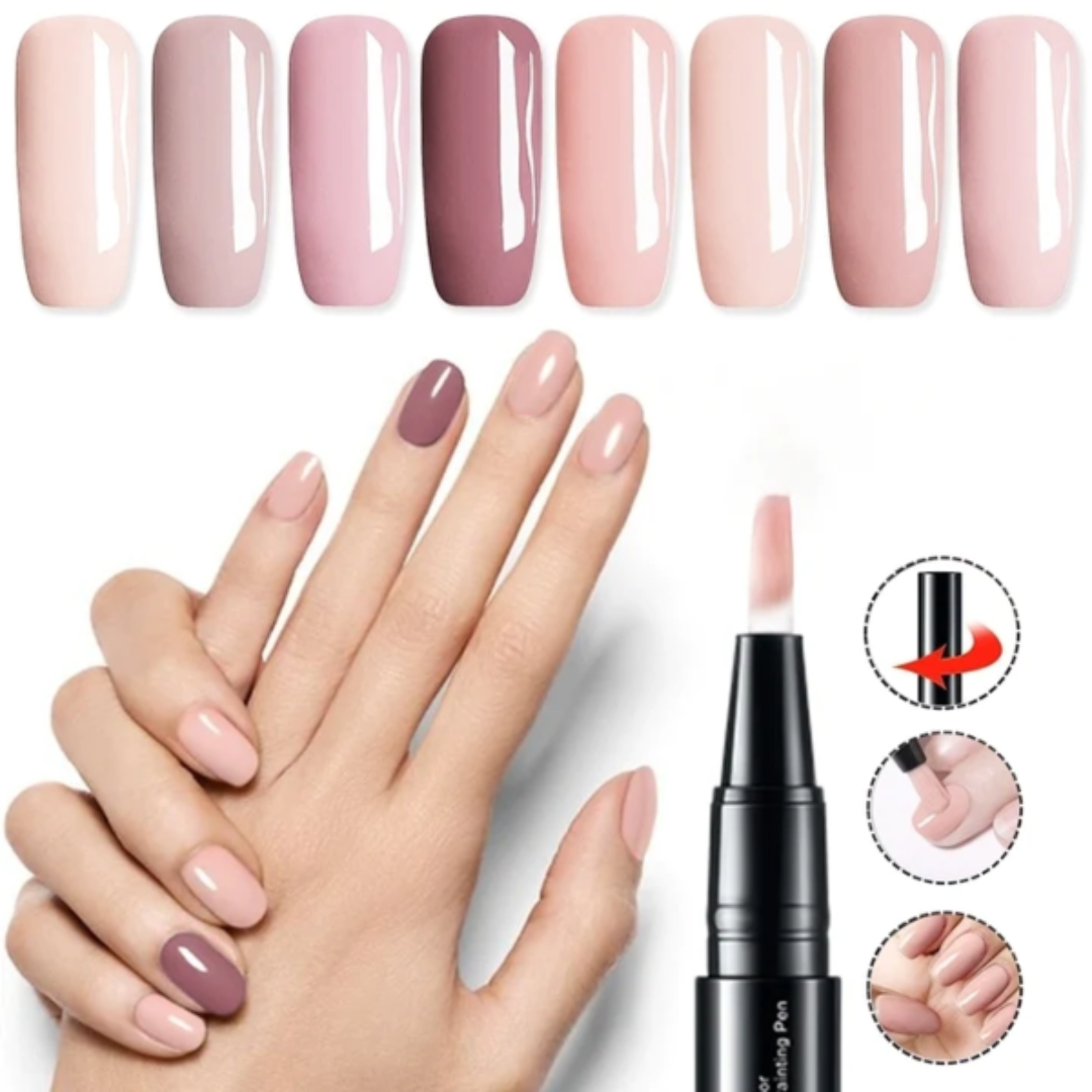 Precision Long-Lasting Gel Nail Polish Pen Set of 4