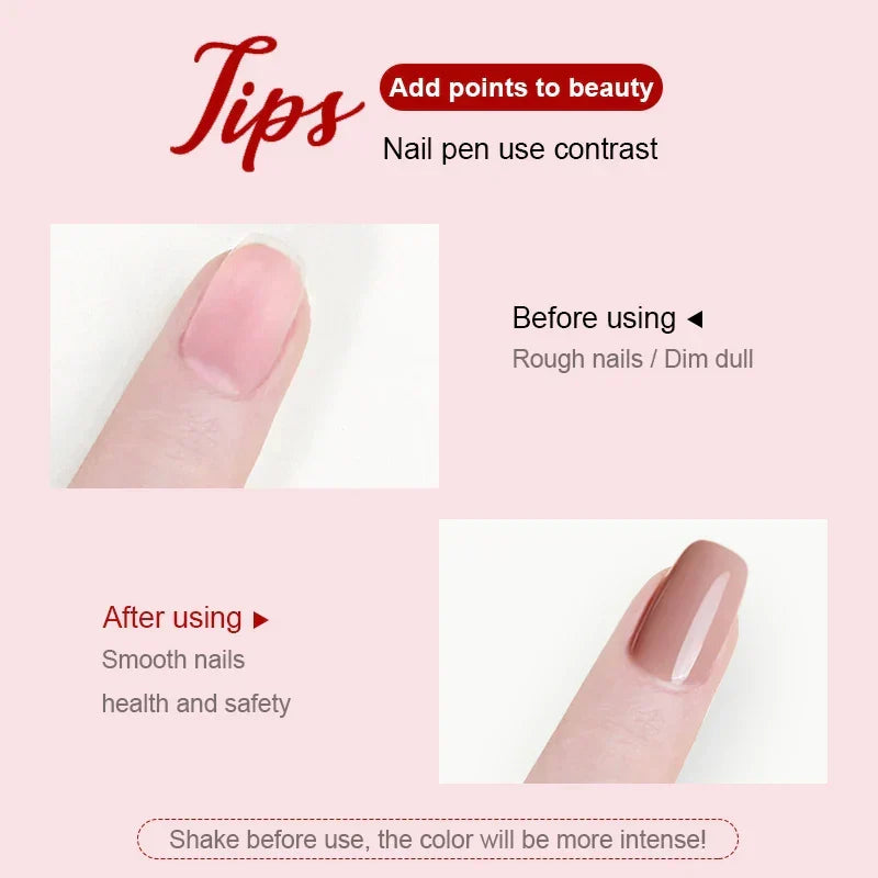 Precision Long-Lasting Gel Nail Polish Pen Set of 4