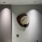 Scandinavian Luxury Wall Clock – Modern Design with Lighting