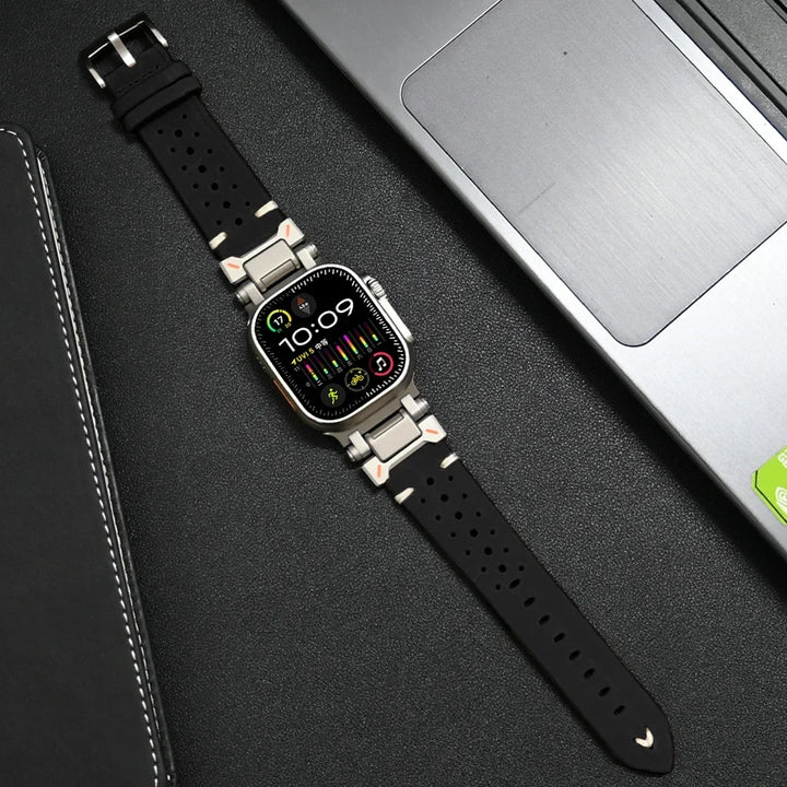 Genuine Leather Apple Watch Band – Stylish & Durable Watch Strap for Your Apple Watch