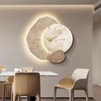 Scandinavian Luxury Wall Clock – Modern Design with Lighting