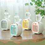 USB Mini Air Conditioning Fan with Humidifier for Desktop Cooling