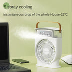 Portable Air Cooler Fan with Humidifier and LED Night Light