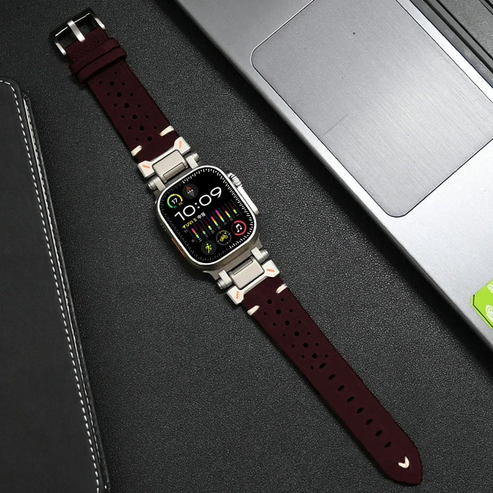 Genuine Leather Apple Watch Band – Stylish & Durable Watch Strap for Your Apple Watch