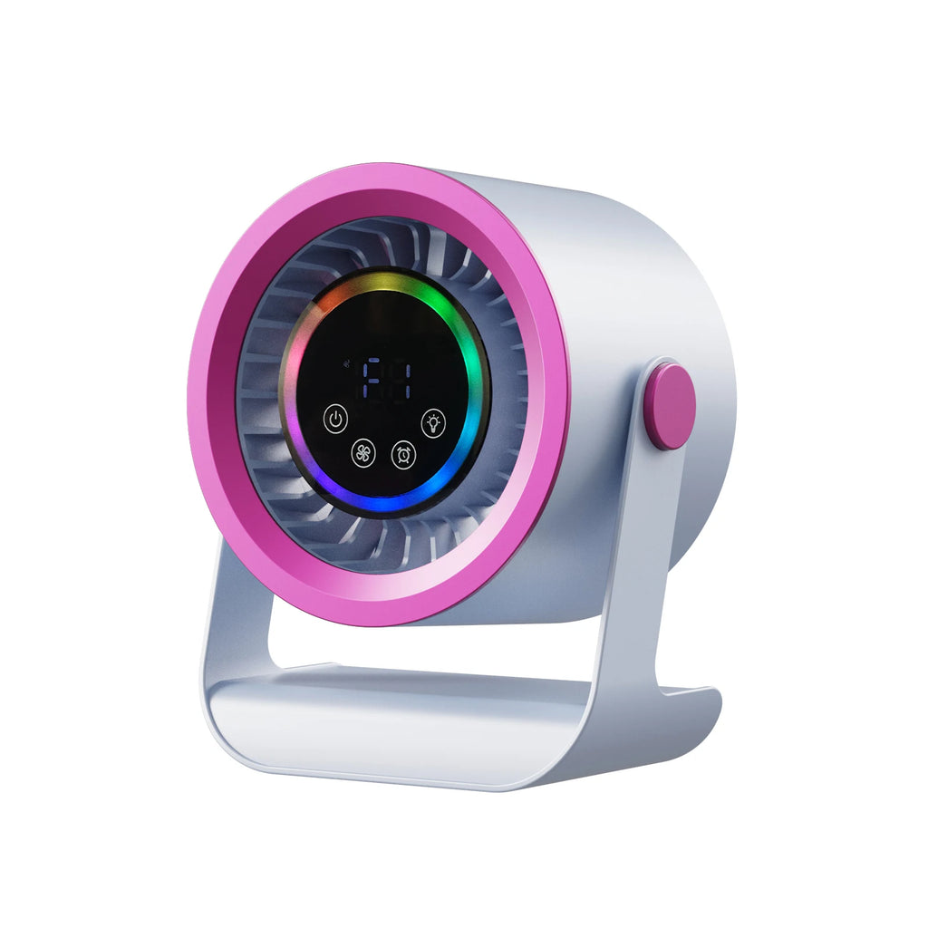 3600mAh Desktop Fan with 100 Speeds and Digital Display
