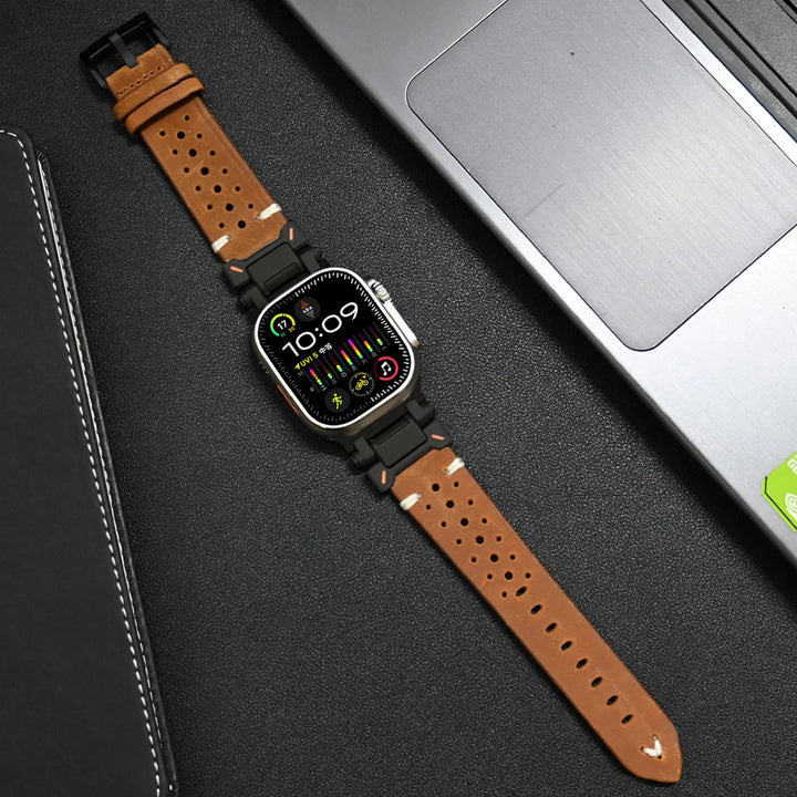 Genuine Leather Apple Watch Band – Stylish & Durable Watch Strap for Your Apple Watch