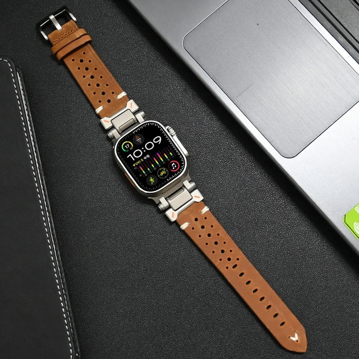 Genuine Leather Apple Watch Band – Stylish & Durable Watch Strap for Your Apple Watch