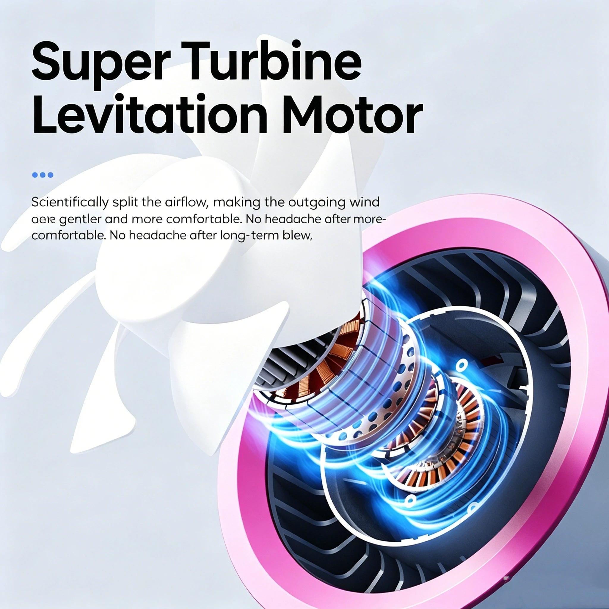 3600mAh Desktop Fan with 100 Speeds and Digital Display