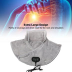 Heat Neck and Shoulder Massager USB Heating Cushion with Vibration