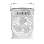 Portable Air Cooler Fan with Humidifier and LED Night Light