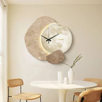 Scandinavian Luxury Wall Clock – Modern Design with Lighting