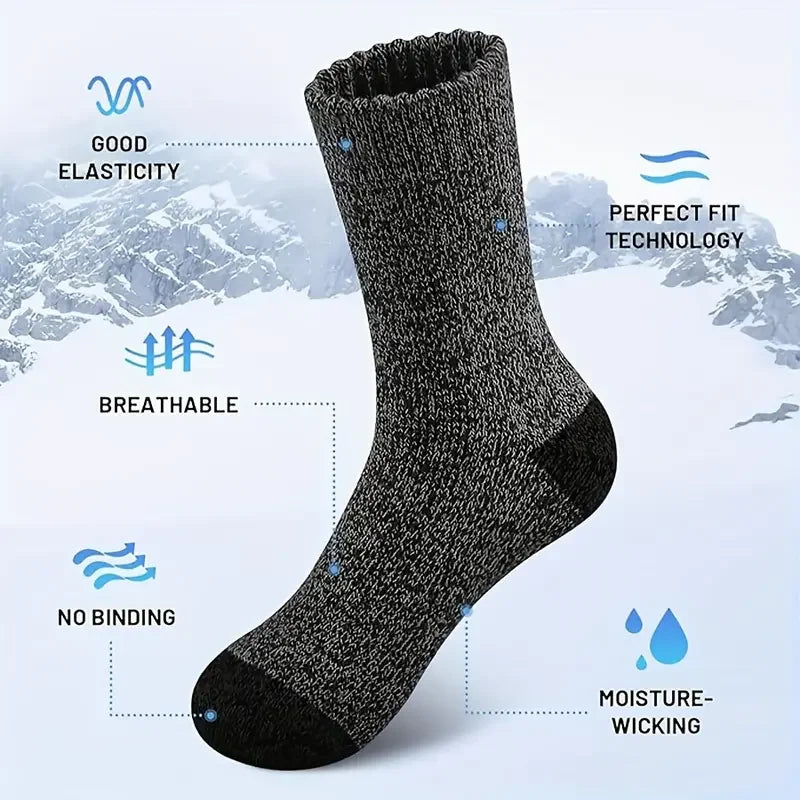 Extra Warm Merino Wool Socks for Walking Unisex 38-46