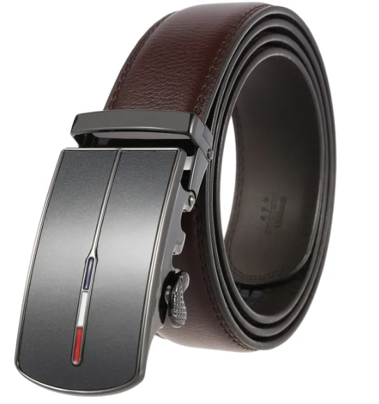 Elegant Luxe Men's Belt with Automatic Buckle