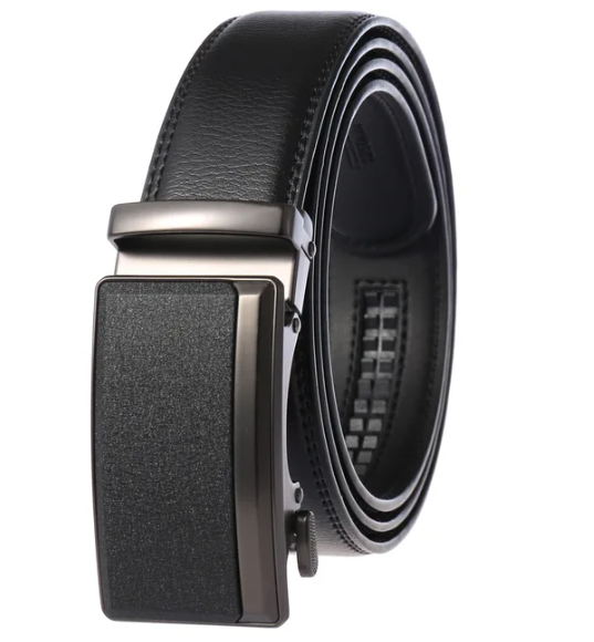 Elegant Luxe Men's Belt with Automatic Buckle