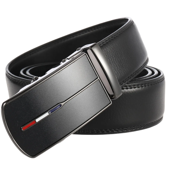 Elegant Luxe Men's Belt with Automatic Buckle