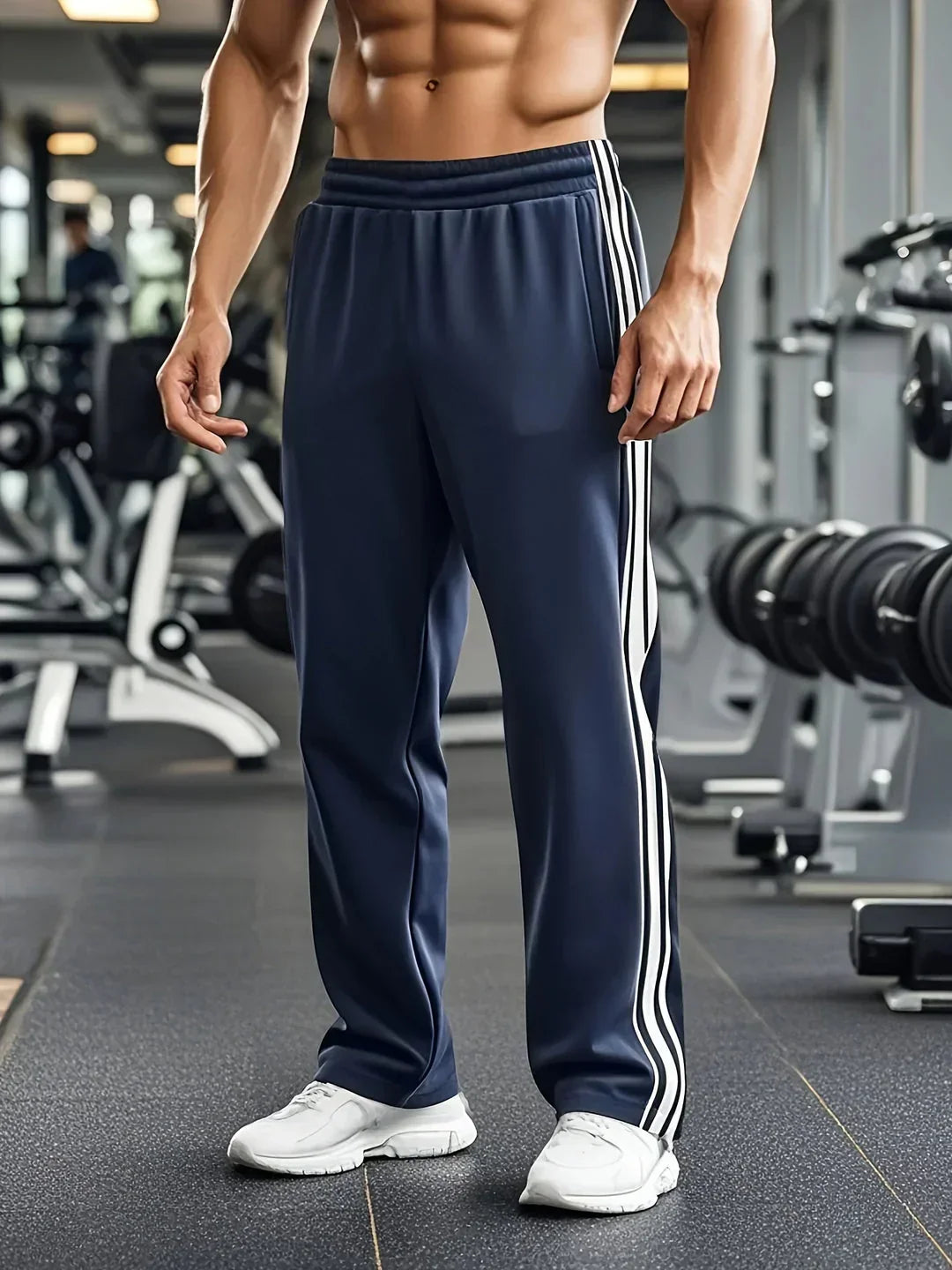 MoveFit Men's Sports Trousers – Comfortable Fit with Drawstrings at the Waist