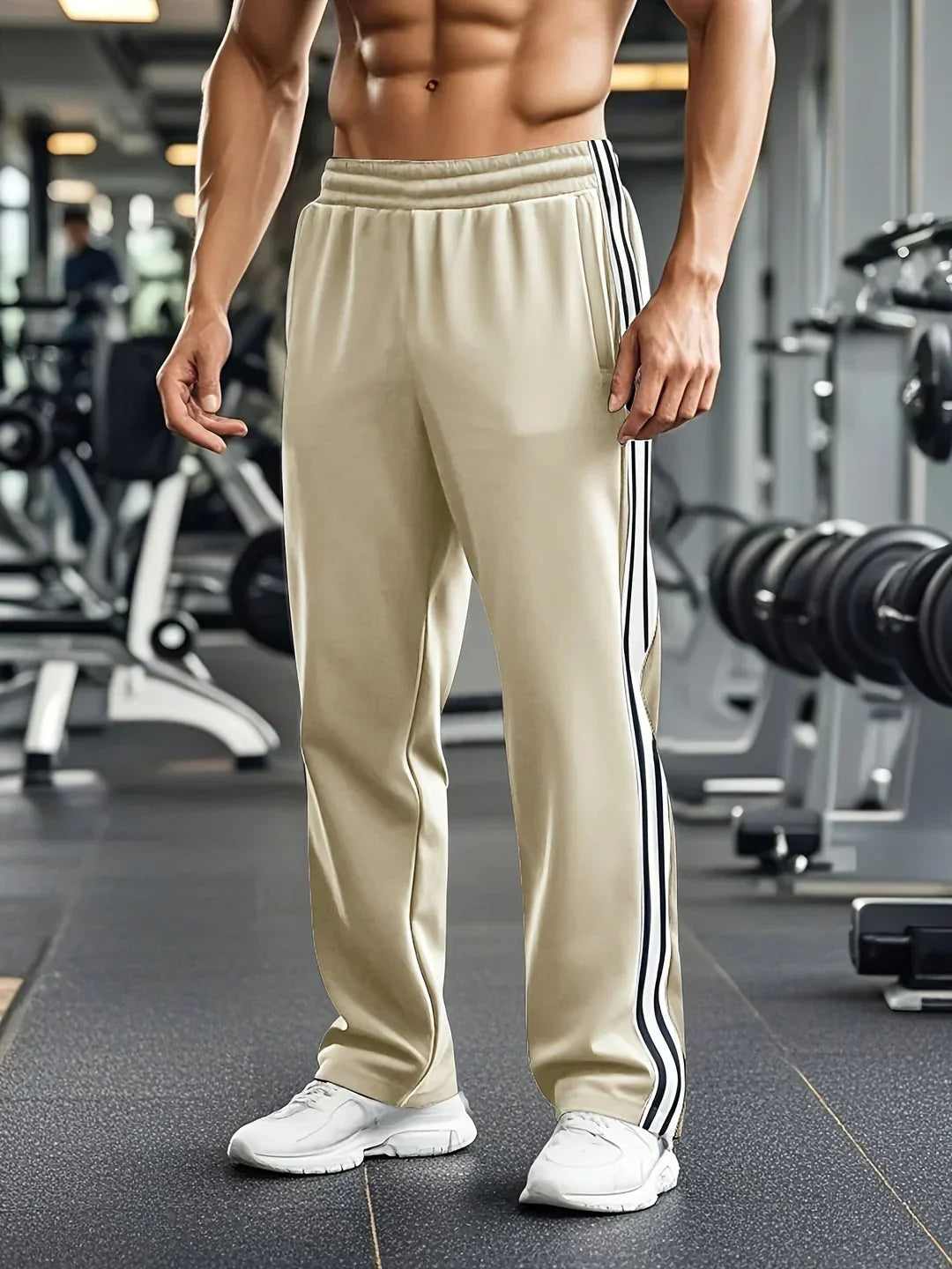 MoveFit Men's Sports Trousers – Comfortable Fit with Drawstrings at the Waist