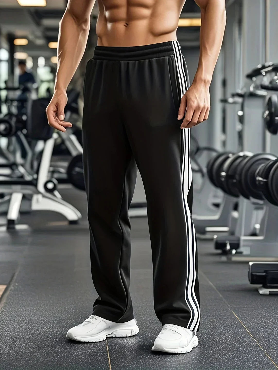 MoveFit Men's Sports Trousers – Comfortable Fit with Drawstrings at the Waist