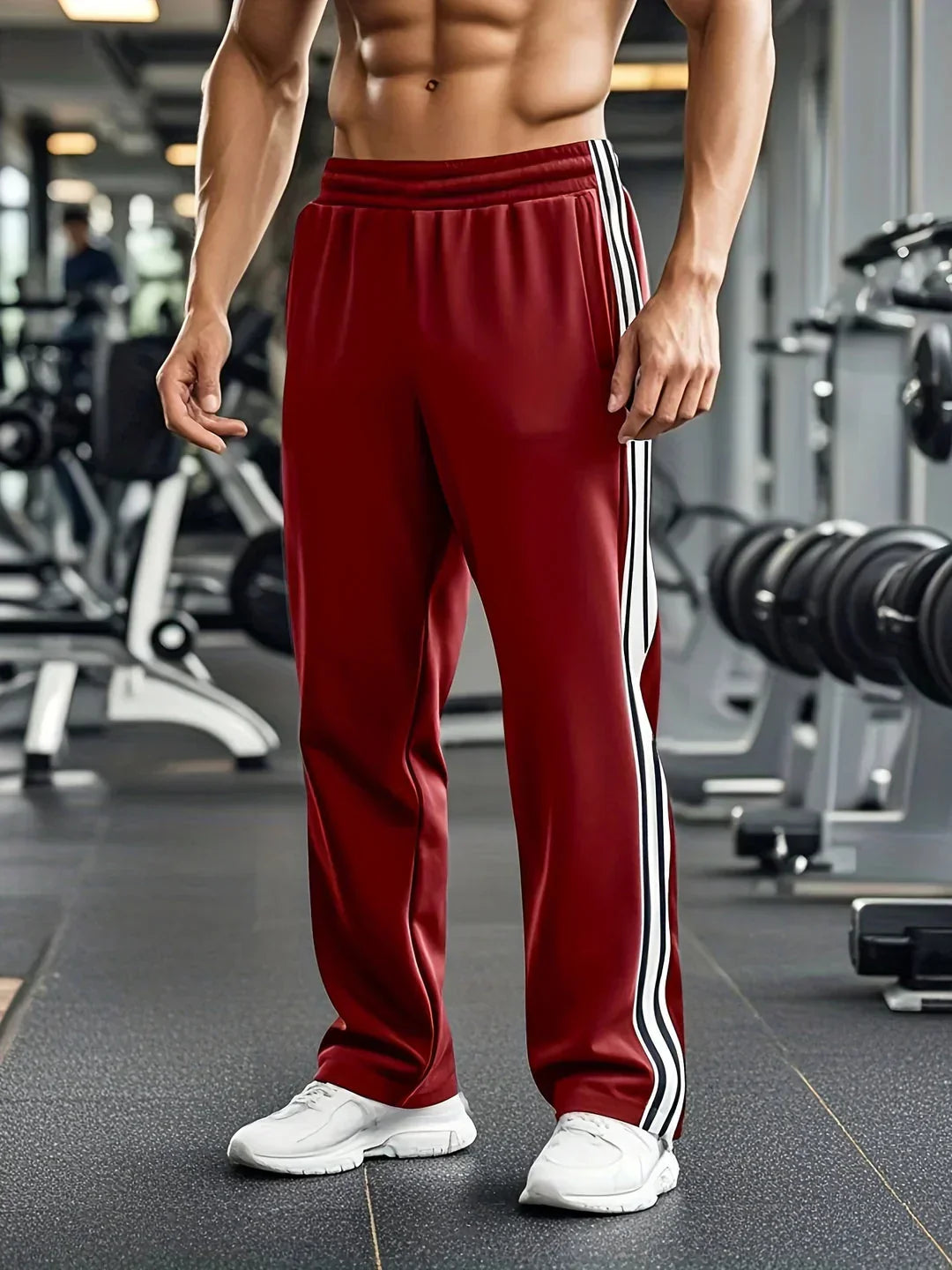 MoveFit Men's Sports Trousers – Comfortable Fit with Drawstrings at the Waist