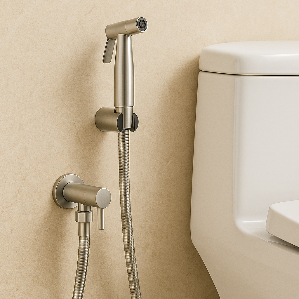 Edelstahl Bidetsprüher AquaNova – Hygienische Dusch WC Spray mit Wandhalterung-Zarado.uk