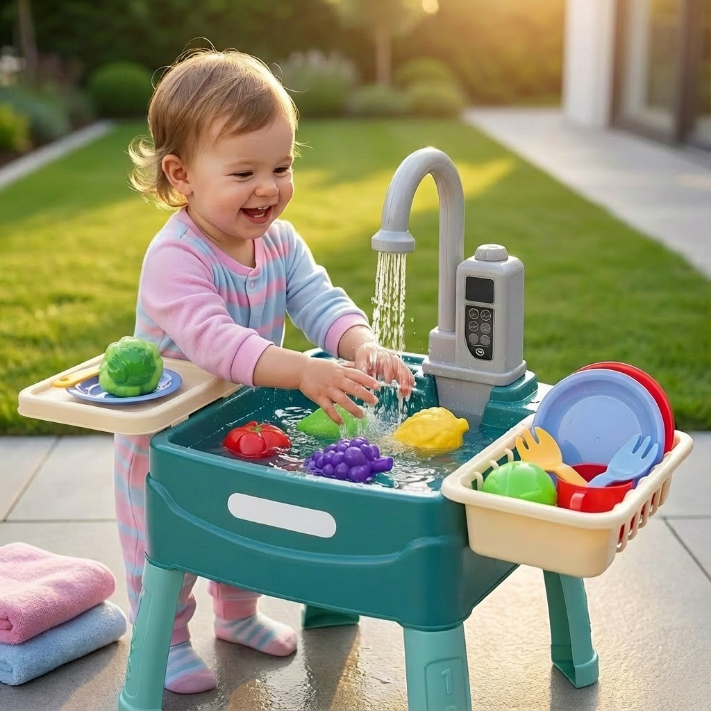WasserWunder Play Kitchen with Magical Tap for Children