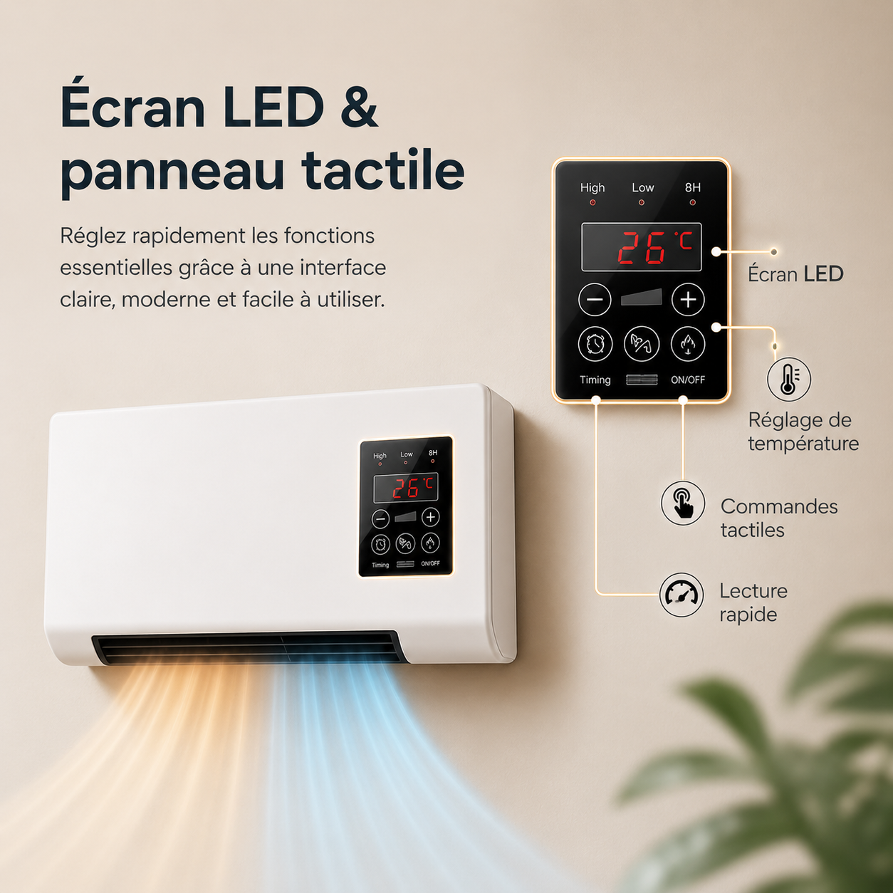 Air Conditioning | Heating and Cooling | Wall Mounted with Remote Control