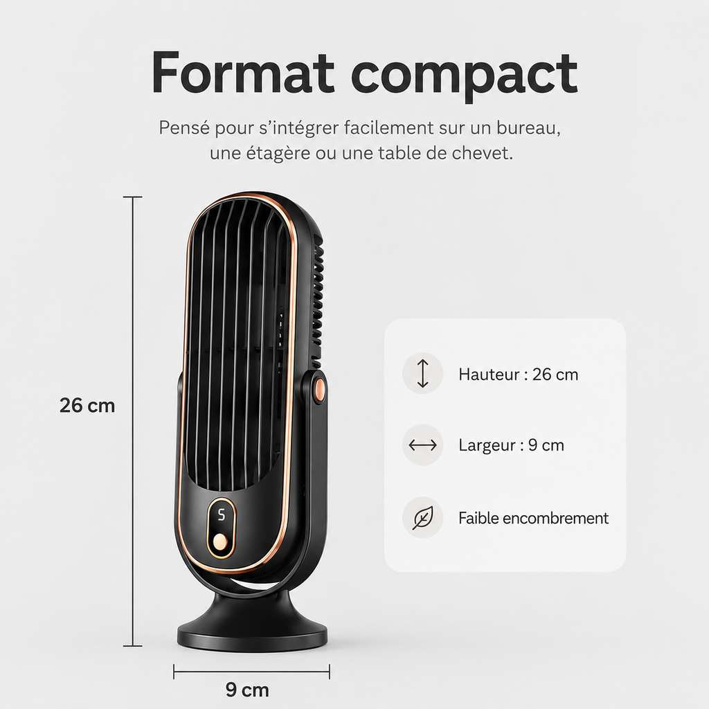 AeroLux Elite Cooling Fan | Dual Motor, 720° Rotation, USB Rechargeable & Ultra Silent for Ultimate Comfort Anywhere