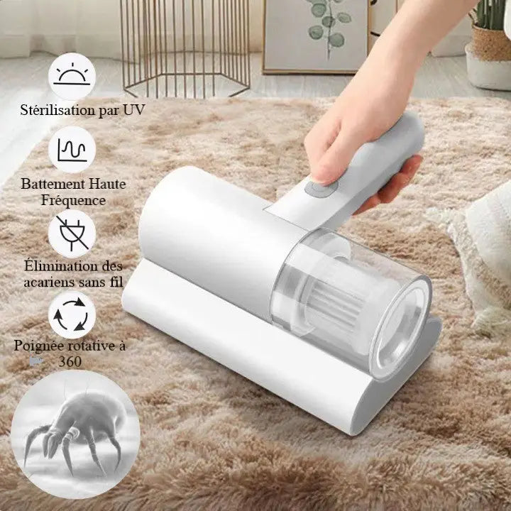 Wireless Handheld Vacuum Cleaner - Anti-Mite - UV and Vibration