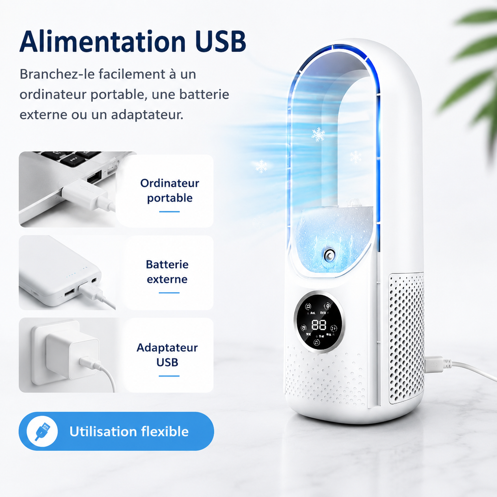 Silent Portable Air Conditioner Without Blades 2025 – Stay Cool and Comfortable This Summer, Wherever You Are