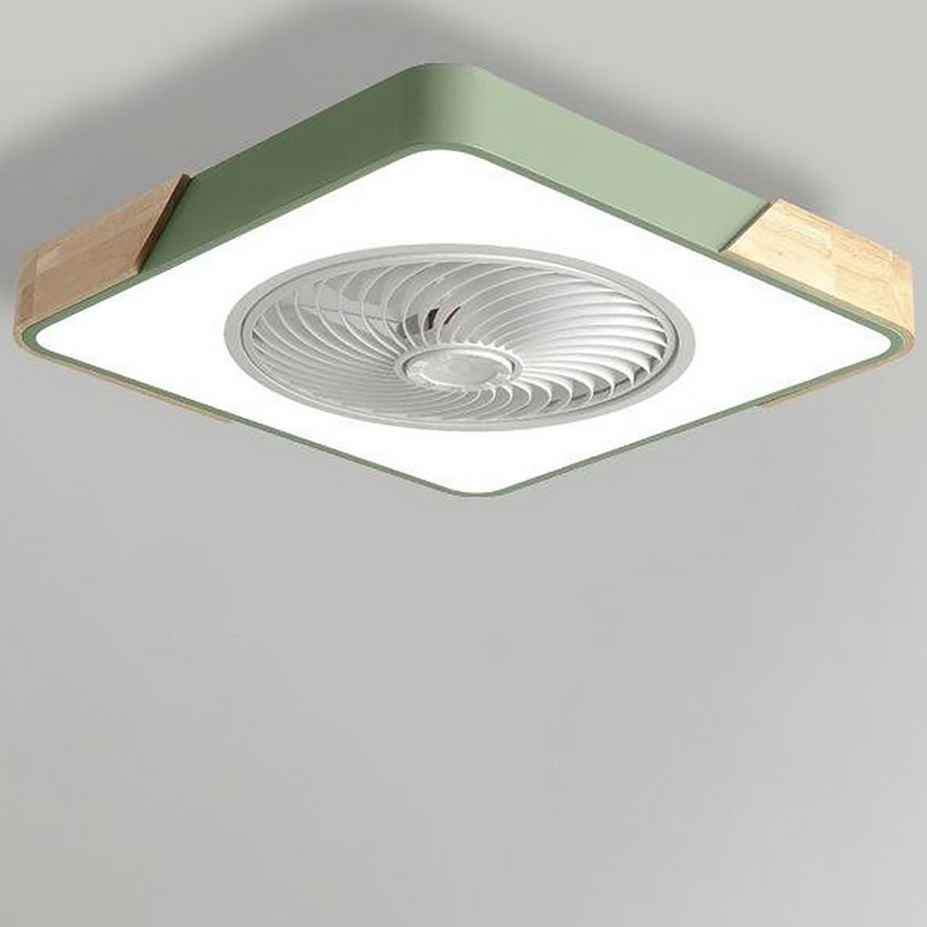 Modern Frameless LED Ceiling Fan – Elegant and Quiet Cooling with Remote Control
