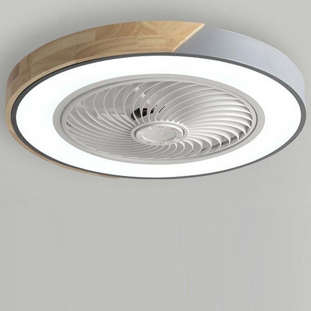 Modern Frameless LED Ceiling Fan – Elegant and Quiet Cooling with Remote Control