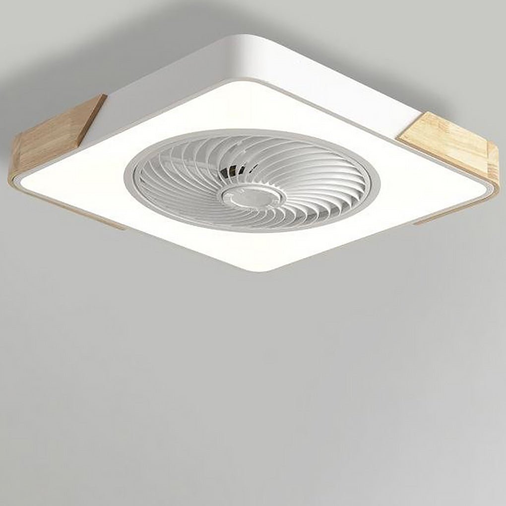 Modern Frameless LED Ceiling Fan – Elegant and Quiet Cooling with Remote Control